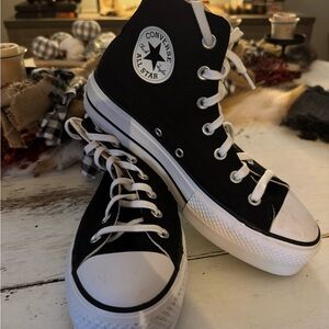 Converse Black and White High-Tops